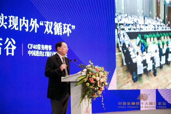 　李若谷在首届中国金融四十人“曲江论坛”上发表主题演讲