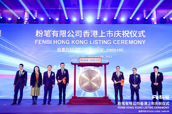 粉筆有限公司香港上市慶祝儀式現場