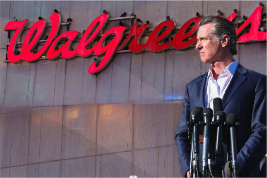 (加州州長紐森譴責Walgreens)