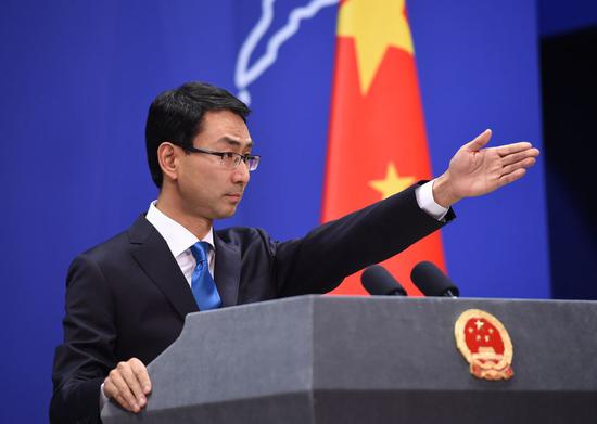 外交部发言人耿爽。
