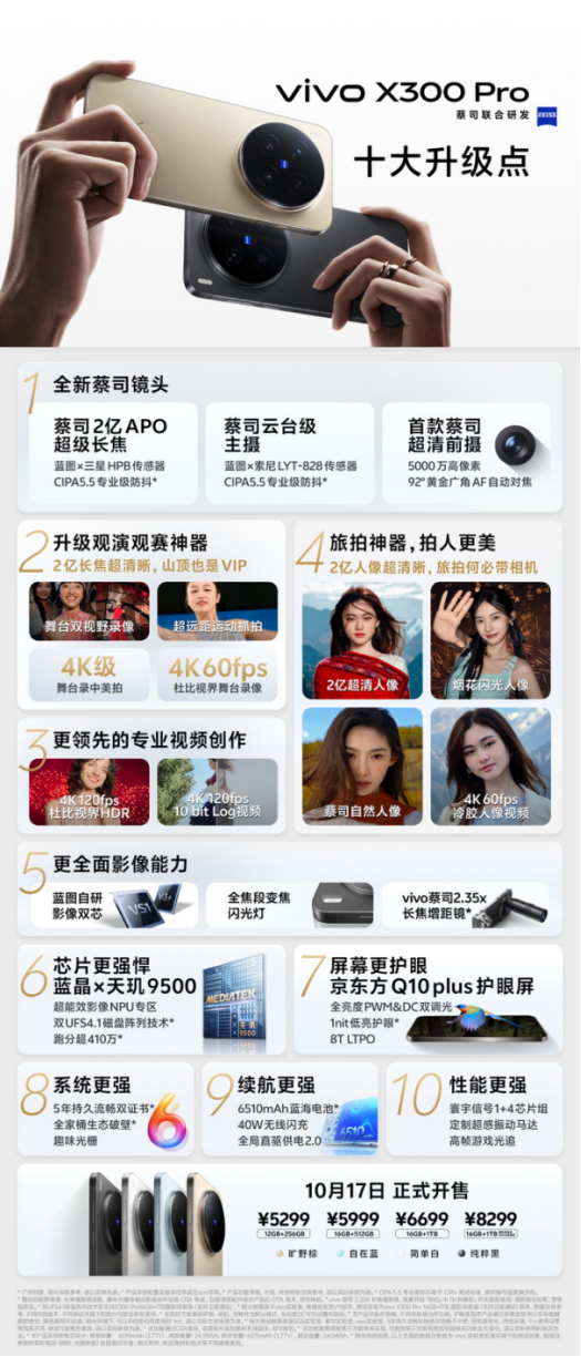 vivo X300系列今日开售,“年度影像旗舰”引发抢购