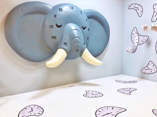 (展区“大象对时间的永久记忆”)