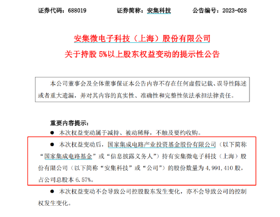 国家大基金又出手：减持！