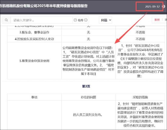 凯格精机募投资金违规使用背后:“看门人”是否失责 项目缓慢实控人刚解禁便减持