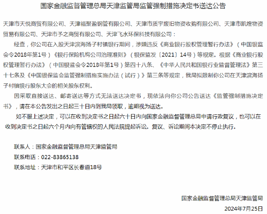 罕见!6家银行股东被限制股东权利,多个股东被列为失信、限制高消费公司 第1张 罕见!6家银行股东被限制股东权利,多个股东被列为失信、限制高消费公司 第1张