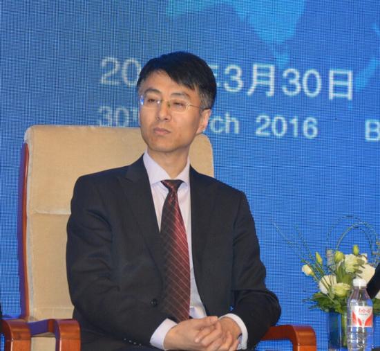 2016年中国基金业年会在北京举行，本届年会主题是“开启全球化新征程”。上图为财通基金管理公司总经理刘未。
