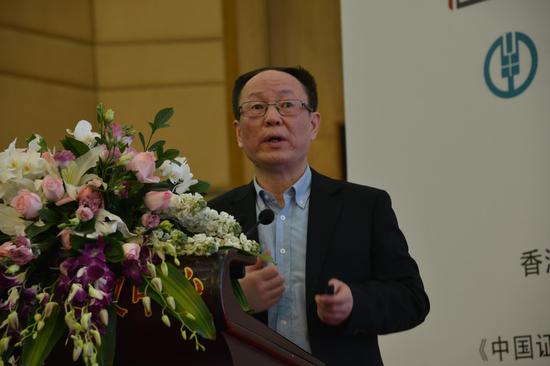 2016年中国基金业年会在北京举行，本届年会主题是“开启全球化新征程”。上图为国务院发展研究中心副主任王一鸣。