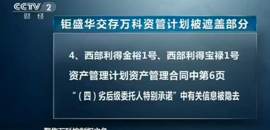 钜盛华交存的9个资管计划关键信息被涂抹