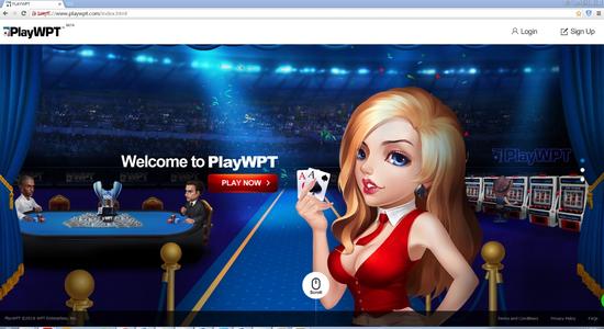 PlayWPT登录界面