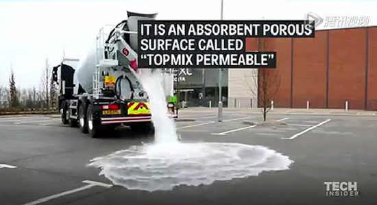 ��ˮ�е�Topmix Permeable·�� ͼƬ��Դ��Lafarge Tarmac��˾����