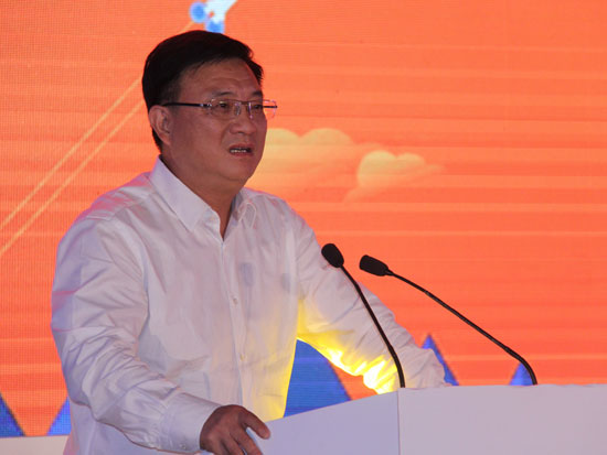 “2016创新中国秋季总决赛”于2016年9月21日-22日在杭州举行。上图为杭州市人民政府副市长项永丹。