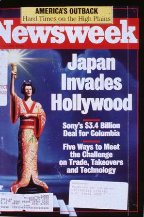 《新闻周刊》的封面标题为《日本进攻好莱坞》