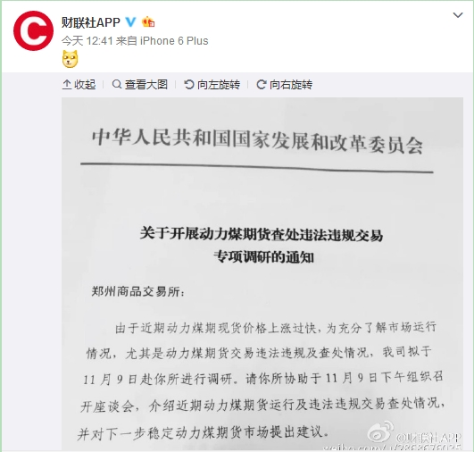 知情人士:中国发改委调研动力煤期货违法交易