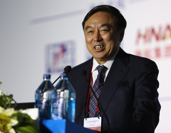 图为中国企业家俱乐部理事长、原招商银行行长马蔚华。