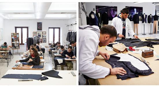 意大利品牌自己开创的裁缝学校，看起来就像一个安静纯粹的制衣小工坊