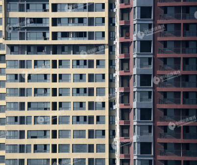 半建成区域内的高层建筑。