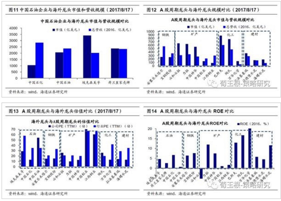 海通证券荀玉根:中国各行业龙头全球对比如何