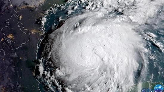 飓风哈维已发展成为3级飓风
