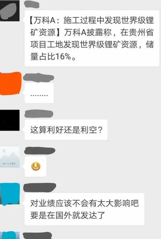 万科否认发现世界级锂矿资源 股价大涨另有原因