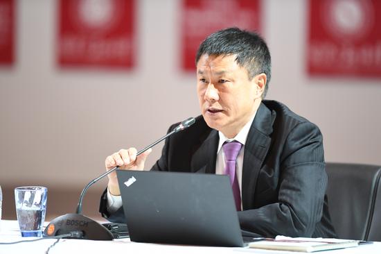 国际金融论坛（IFF）学术委员、中国国际经济交流中心首席研究员张燕生。（摄影 崔楠）