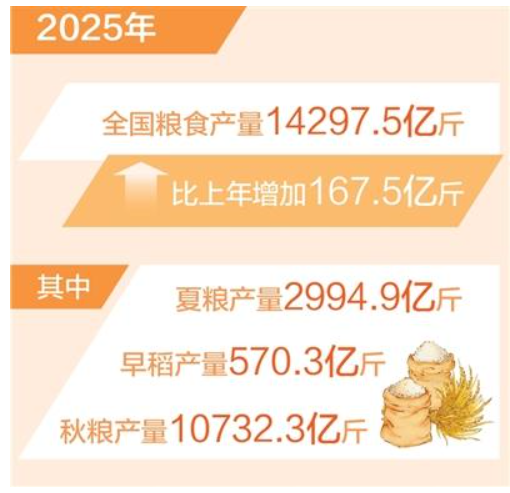 全年粮食生产再次实现高位增产