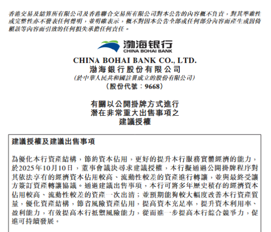 生肖虎今日运程:流年出差财运-渤海银行拟挂牌出清高资本占用债权资产 初步定价不低于488.83亿元