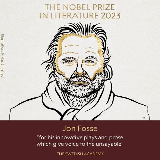 挪威作家约翰·福瑟获2023年诺贝尔文学奖