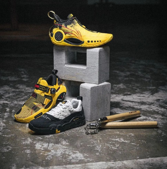 李寧推出李小龍聯名款運動鞋,圖片來源:網絡