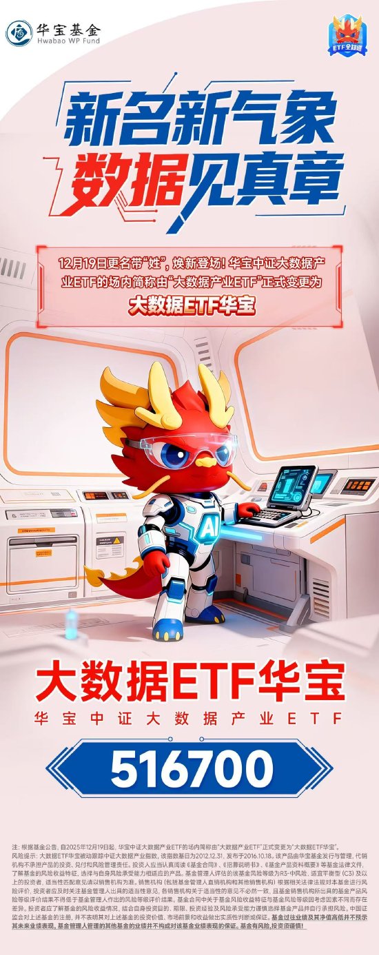 新名新气象，数据见真章！大数据产业ETF正式更名为“大数据ETF华宝”！