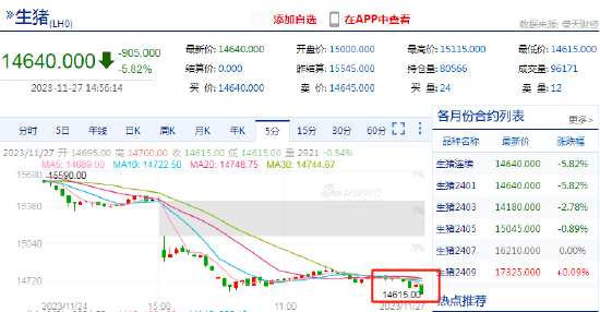 生猪期货:一个错误的信号出现快讯：生猪期货主力合约临近收盘触及跌停,第2张