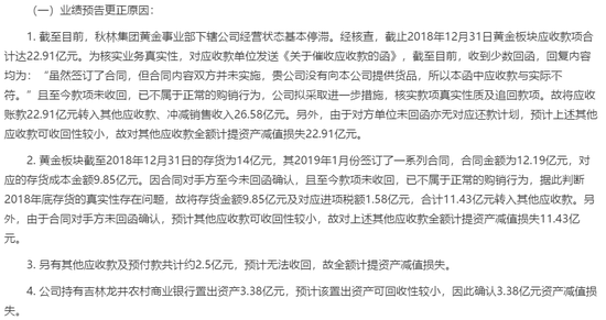 资料来源:秋林集团4月24日晚业绩预告更正公告