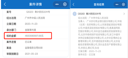 图2:广州中院立案信息