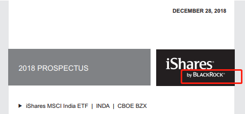 图:ISHARES MSCI INDIA ETF招募书