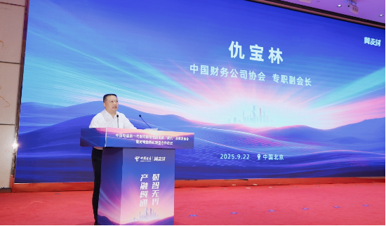 (中国财务公司协会专职副会长仇宝林致辞)