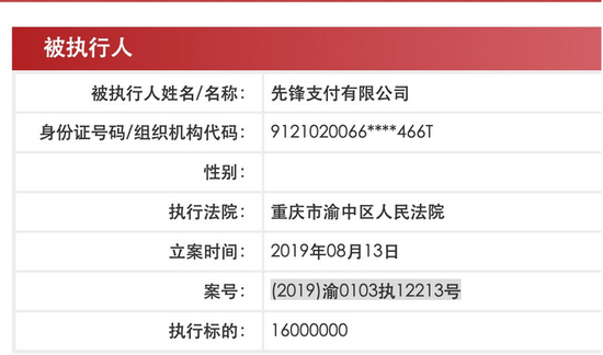 先锋支付成被执行人:违规事项待披露 母公司停牌月余