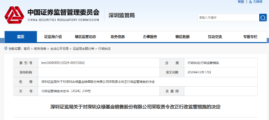 存五方面违规行为 众禄基金被责令改正!董事长薛峰被约谈 第1张 存五方面违规行为 众禄基金被责令改正!董事长薛峰被约谈 第1张