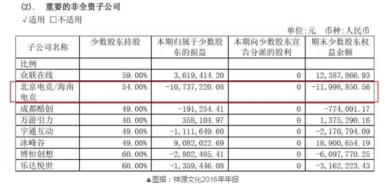 ▲图据：祥源文化2016年年报