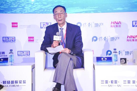 图为香港金融发展局委员，招商局集团、招商银行原董事长秦晓。