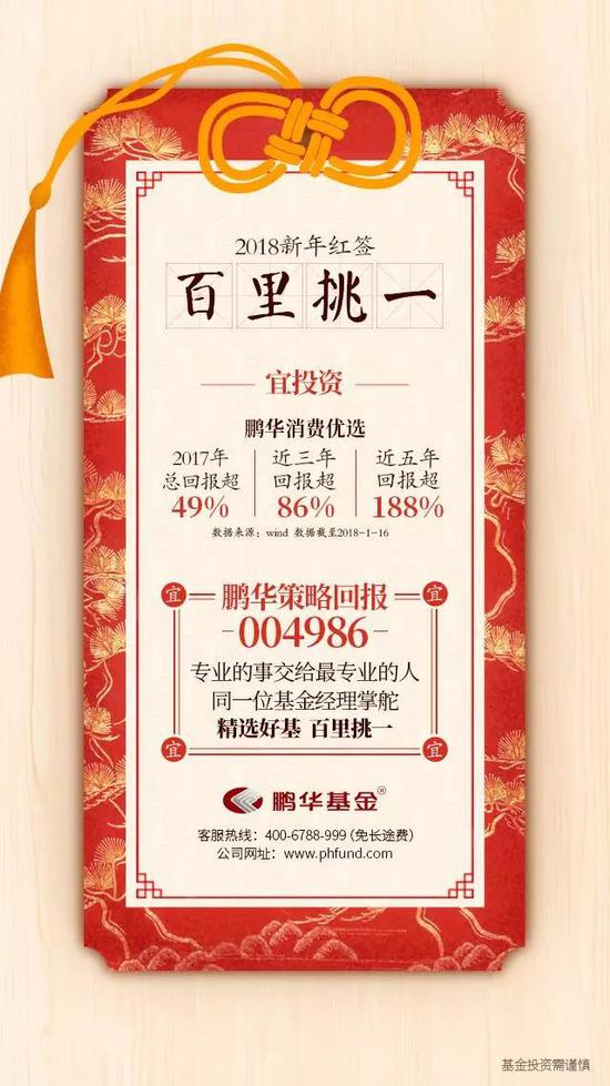 鹏华基金致礼:携新年签跟大家拜年