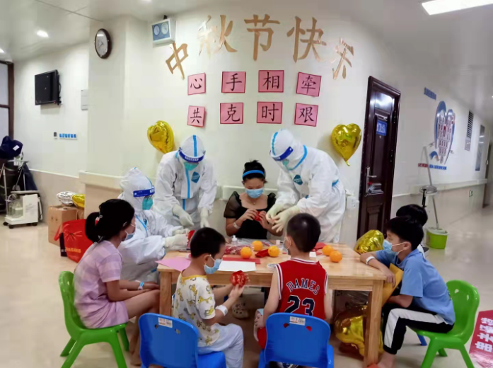 莆田定点医院隔离病房里的别样中秋节