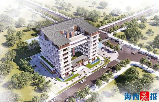 厦门南方海洋研究中心研发基地鸟瞰效果图