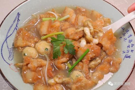 莆田炝肉。林昇辉 摄