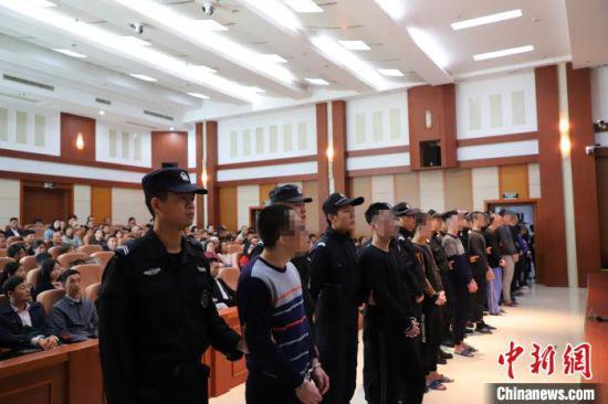 图为福鼎法院庭审现场。 刘常娟 摄