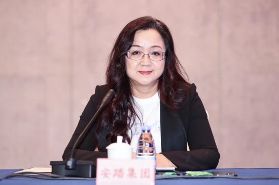 安踏集团副总裁李玲作交流发言