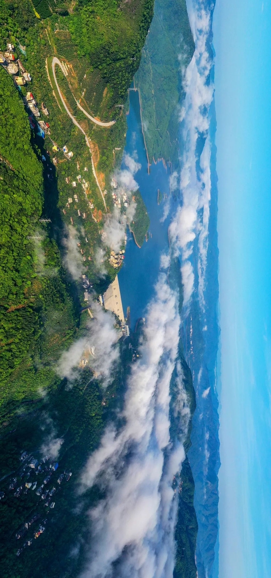 俯瞰东圳湖（摄影/许金珊）