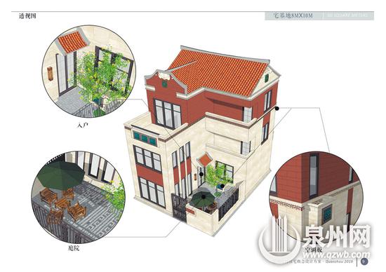 设计方案之一《一宅一庭院,一屋四居室(80平方米)》