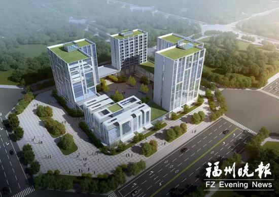 盘古天地东南大数据创新创业基地效果图。