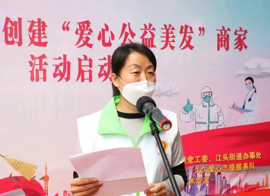 启动仪式上,赵亚娟回顾志愿经历