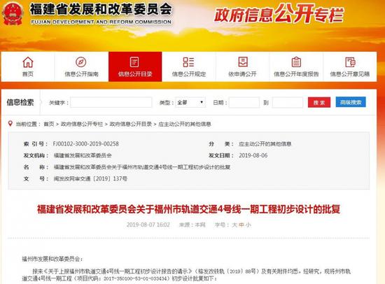 重磅!福州地铁4号线一期初步设计获批!共23个站点