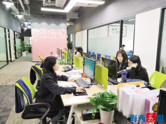 越来越多的台生来厦门实习。